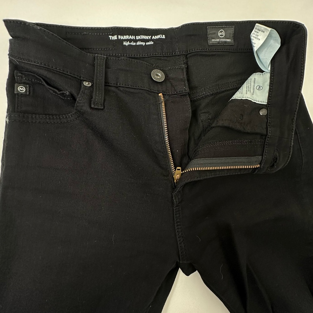 AG Adriano Goldschmied High Rise Black Jeans